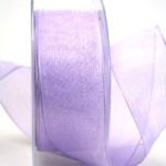 Chiffonband mit Drahtkante flieder (70002-40-615)