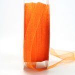 Organzaband mit Webkante 10mm orange (70101-10-265)