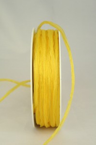 Organzaband 3mm gelb 40572 3 145 Sonderangebot 199x300 Schmales Organzaband mit Draht, 3 mm, gelb preiswerte Organzabänder