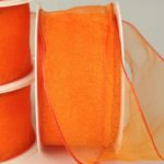 Organzaband 40mm orange (70002-40-270), 3m-Kurzrolle