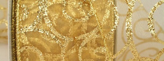 Weihnachtsbänder Organzaband 60mm gold 3200278 65 10 Weihnachtsband 533x198 Weihnachtsbänder preiswerte Organzabänder