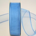 Organzaband 25 mm breit, blau, 70102_25mm_110