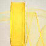 Organzaband 25 mm breit, gelb, 70102_25mm_215