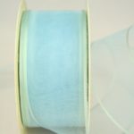 Organzaband mit Webkante, 40 mm, hellblau, 70102_40mm_115