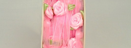 Träume aus Organzaband Organzaband Satinblüten rosa 801521 Sonderangebot 533x198 Träume aus Organzaband preiswerte Organzabänder