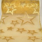 Organzaband Tischband -150mm, gold (40629-150-126) - Weihnachtsband