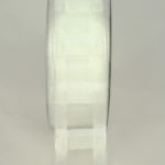Organzaband kariert, 40mm weiss (70113-40-700) - Sonderangebot