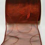 Tischband Organza, 115mm cognac (8110220-115-870) - Sonderangebot