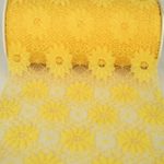 Transparenter Tischläufer Blütenspitze, 150mm gelb (3290316-150-7) - Sonderangebot